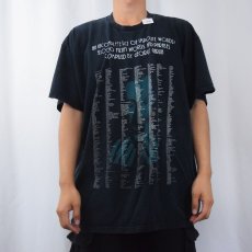 画像3: 2000's GEORGE CARLIN "AN INCOMPLETE LIST OF..." コメディアンプリントTシャツ BLACK 2XL (3)