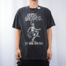 画像2: CRYPTIC SLAUGHTER クロスオーバーバンドTシャツ BLACK (2)