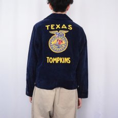 画像4: FFA "TEXAS TOMPKINS" ファーマーズコーデュロイジャケット NAVY SIZE36 (4)