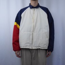 画像2: 90's POLO Ralph Lauren フリースライナー チンスト付き コットンスイングトップ L  (2)