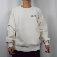 画像2: 90's Lee USA製 REVERSE WEAVE TYPE "IBM" コンピューター企業プリントスウェット L (2)