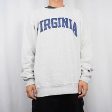 画像2: 90's Champion USA製 "VIRGINIA" プリントスウェット XL (2)