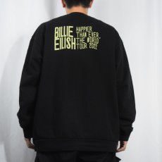 画像4: Billie Eilish "HAPPIER THAN EVER< THE WORLD TOUR" ミュージシャンツアースウェット BLACK XL (4)