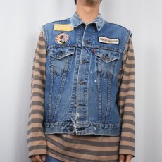 画像3: 70〜80's Levi's "HARLEY-DAVIDSON" ワッペン付き カットオフデザインデニムベスト (3)