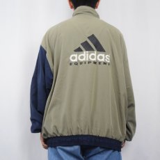 画像3: 90's adidas EQUIPMENT ロゴ刺繍 ポリエステル ジップジャケット L (3)