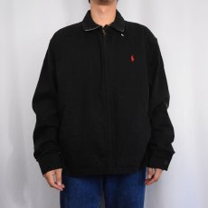 画像2: POLO Ralph Lauren ロゴ刺繍 コットンスイングトップ BLACK XL (2)