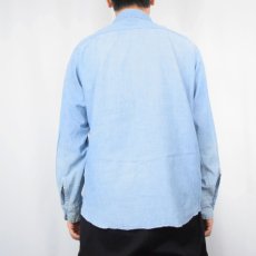 画像3: 60's HEAVY DUTY シャンブレーワークシャツ SIZE16 (3)