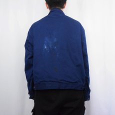 画像3: 50's〜 INDUSTRIAL Unform Co. チェック柄ライナー ワークジャケット NAVY (3)