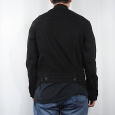 画像3: Levi's ブラックデニムジャケット S (3)