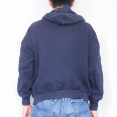 画像3: 70's Sears "ACTIVE WEAR" 無地 スウェットジップパーカー NAVY L (3)