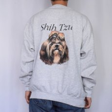 画像3: 90's USA製 "Shih Tzu" 犬プリントスウェット 2XL (3)