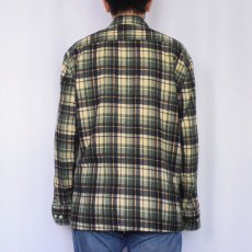 画像3: 70's Dickies チェック柄 プリントネルシャツ M (3)