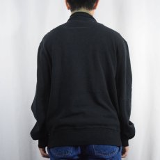 画像3: POLO Ralph Lauren ハーフスナップスウェット BLACK L (3)