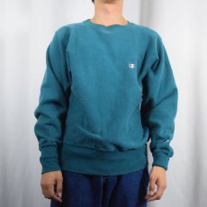 画像2: 90's Champion REVERSE WEAVE USA製 目付きスウェット M (2)