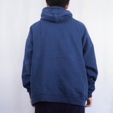 画像3: THRASHER ロゴプリントスウェットフーディー NAVY L (3)