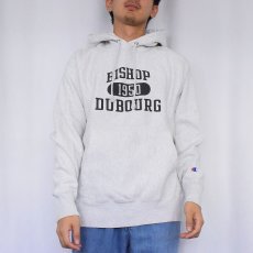 画像2: Champion REVERSE WEAVE "BISHOP DUBOURG" プリントスウェットフーディ M (2)