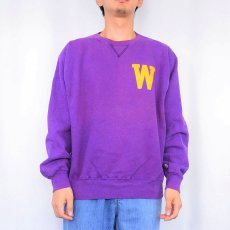 画像3: 90's Champion USA製 WILLIAMS" 前V プリントスウェット XL (3)