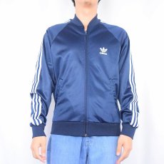 画像2: 80's adidas USA製 トラックジャケット NAVY M (2)