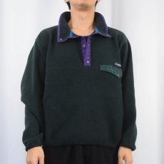 画像2: 90's Patagonia USA製 スナップT GREEN XL (2)