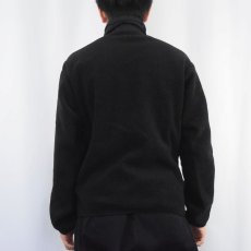 画像3: 90's Patagonia USA製 シンチラ フリースジップジャケット BLACK S (3)