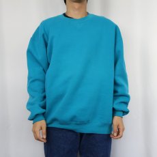 画像2: 90's〜 RUSSELL ATHLETIC USA製 前V 無地スウェット XL (2)