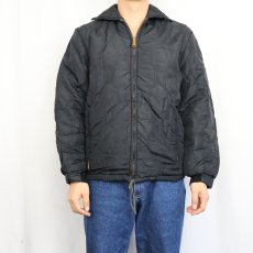 画像2: 60's PENNEY'S 裏ボア 中綿入り キルティングジャケット BLACK (2)