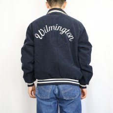 画像4: 90's Rennoc USA製 "Wilmington" コーデュロイスタジャン NAVY L (4)