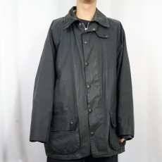 画像2: 90's Barbour ENGLAND製 "BEAUFORT" オイルドジャケット 3ワラント BLACK (2)