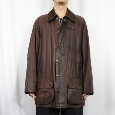 画像2: 90's Barbour ENGLAND製 "BEAUFORT" オイルドジャケット 3ワラント (2)