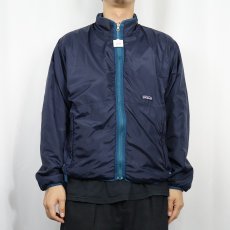 画像3: 90's Patagonia USA製 リバーシブル グリセードフリースジャケット NAVY M (3)