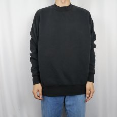 画像2: 90's FRUIT OF THE LOOM USA製 無地スウェット BLACK XL (2)