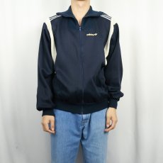 画像2: 80's adidas FRANCE製 トラックジャケット NAVY M (2)