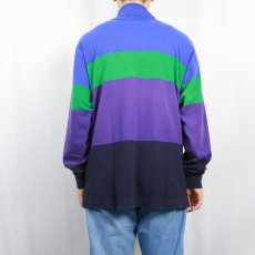 画像3: 90's J.CREW USA製 切り替えデザイン タートルネックロンT XL (3)