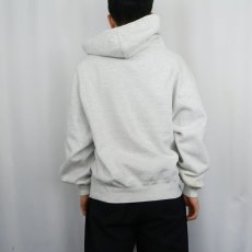 画像3: 90's RUSSELL ATHLETIC USA製 "HIGH COTTON" ヘンリーネックスウェットフーディ L (3)