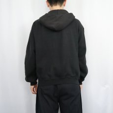 画像3: 90's〜 RUSSELL ATHLETIC USA製 スウェットジップパーカー BLACK L (3)