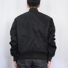 画像3: 民間品 ALPHA INDUSTRIES "MA-1 TYPE" フライトジャケット BLACK XL (3)