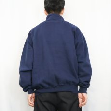 画像3: 90's RUSSELL ATHLETIC USA製 "HGIH COTTON" ハーフジップスウェット NAVY XL (3)