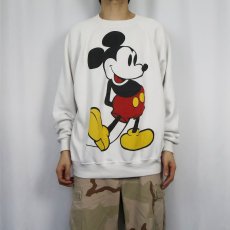 画像2: 90's Disney MICKEY MOUSE USA製 キャラクタープリント ラグランスウェット 4XL (2)