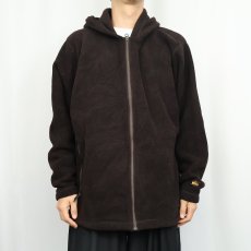 画像2: 90's REI USA製 POLARTEC フリースジップジャケット BROWN L (2)