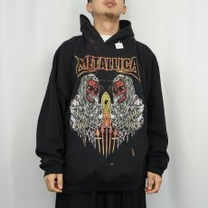 画像2: METALLICA ロックバンドスウェットフーディ BLACK XXL (2)