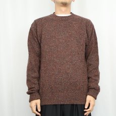 画像2: 90's〜 Pendleton カラーネップ混 ウールニットセーター M (2)