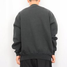 画像3: 90's〜 RUSSELL ATHLETIC USA製 前V 無地スウェット BLACK XXL (3)