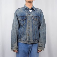 画像3: 70's LEVI'S 70505 BIGE "Cream / Disraeli Gears" ロックバンド ハンドペイント デニムジャケット (3)