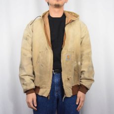 画像2: 90's Carhartt ダックアクティブパーカー (2)