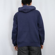 画像3: 90's〜 RUSSELL ATHLETIC USA製 無地スウェットフーディ NAVY XXL (3)