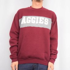 画像2: 80's RUSSELL ATHLETIC USA製 "AGGIES" プリントスウェット L (2)