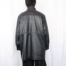 画像3: ORVIS レザーハーフコート BLACK M (3)