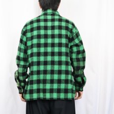 画像3: 60's L.L.Bean 筆記体タグ バッファローチェック柄 ウールシャツ XL (3)