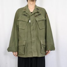 画像2: 60's U.S.ARMY ジャングルファティーグジャケット 5th MEDIUM-SHORT (2)