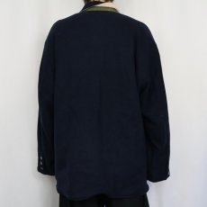 画像4: LEWIS CREEK ウール/コットン リバーシブルテーラードジャケット NAVY L (4)